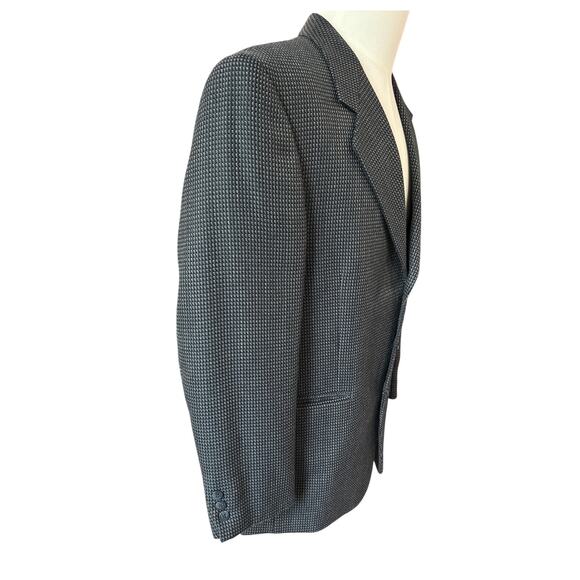 Vintage Bert Pulitzer HOUNDSTOOTH Tweed Wool Blend Sport Coat Jacket Men's 42 - Picture 3 of 16